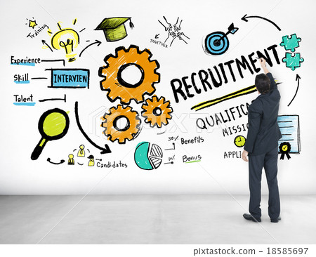 Businessman Writing Ideas Recruitment Professional Concept Businessman Writing Ideas Recruitment Professional Concept 18585697