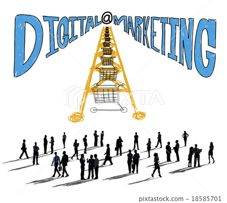 Digital Marketing Online Communication Website Concept Digital Marketing Online Communication Website Concept 18585701
