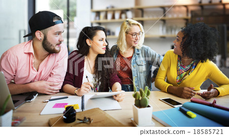 Meeting Talking Discussion Brainstorming Communication Concept Meeting Talking Discussion Brainstorming Communication Concept 18585721