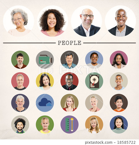 Faces People Diversity Community Portrait Concept Faces People Diversity Community Portrait Concept 18585722