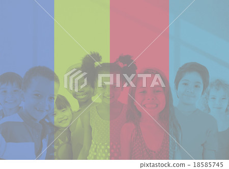Diversity Children Friendship Innocence Smiling Concept Diversity Children Friendship Innocence Smiling Concept 18585745