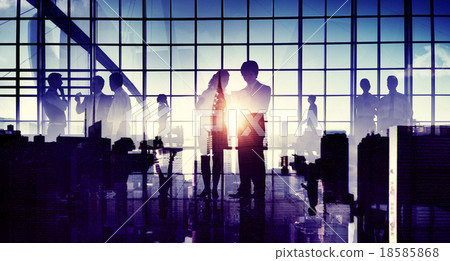 Business Professional Communication Office Cityscape Concept Business Professional Communication Office Cityscape Concept 18585868
