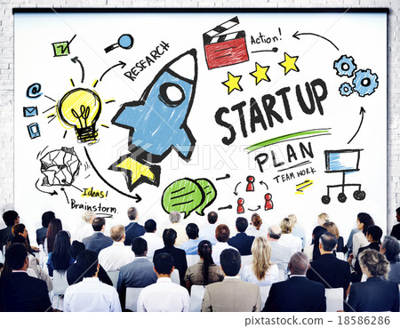 Start Up Business Launch Success Corporate Seminar Concept 18586286