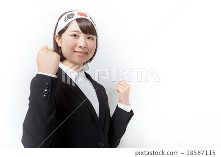 A woman with a suits won with a win A woman with a suits won with a win 18587115