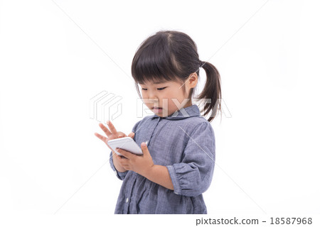 Girls using smartphones Girls using smartphones 18587968