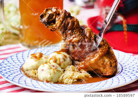 Roasted pork knuckle 18589597