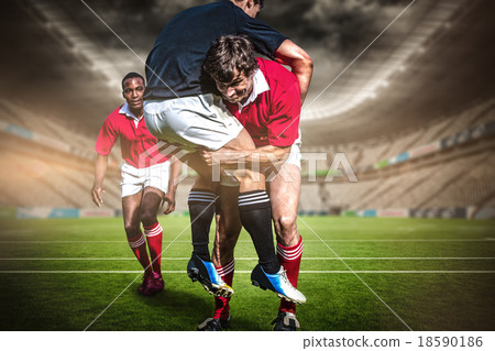 Composite image of rugby stadium Composite image of rugby stadium 18590186