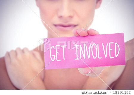 Get involved against white background with vignette Get involved against white background with vignette 18591192