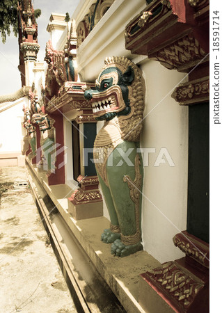 Singha statue in temple, Thailand Singha statue in temple, Thailand 18591714