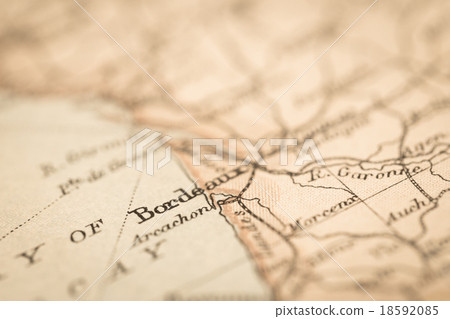 Old map France · Bordeaux area Old map France · Bordeaux area 18592085