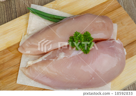 Raw chicken breast Raw chicken breast 18592833
