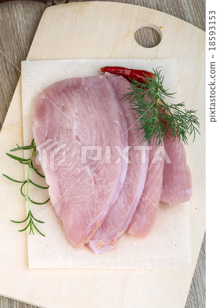 Raw turkey steak Raw turkey steak 18593153
