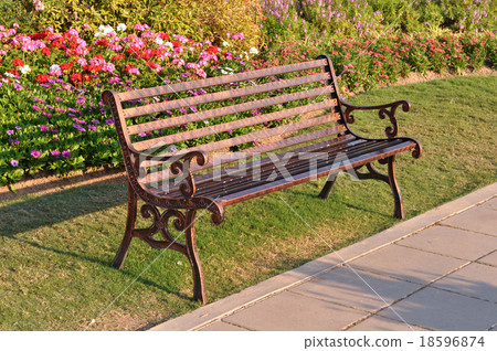 The garden chair in evening light The garden chair in evening light 18596874