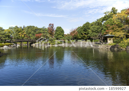 池塘在天鵝庭院裡 18599927