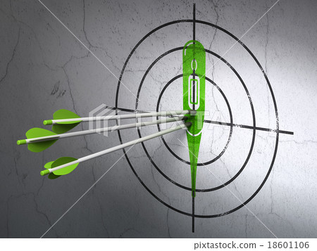 Health concept: arrows in Thermometer target on Health concept: arrows in Thermometer target on 18601106
