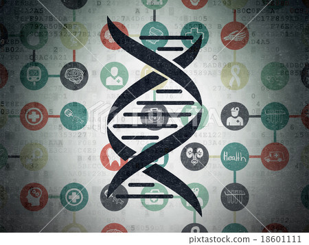 Healthcare concept: DNA on Digital Paper Healthcare concept: DNA on Digital Paper 18601111