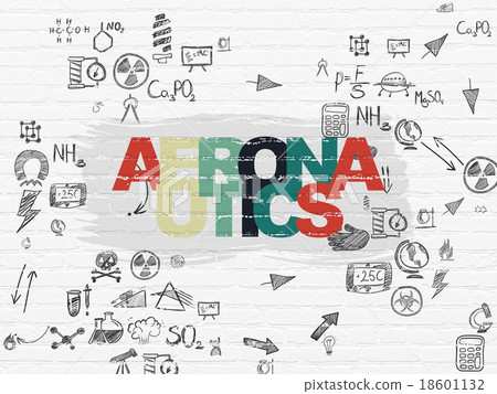 Science concept: Aeronautics on wall background Science concept: Aeronautics on wall background 18601132