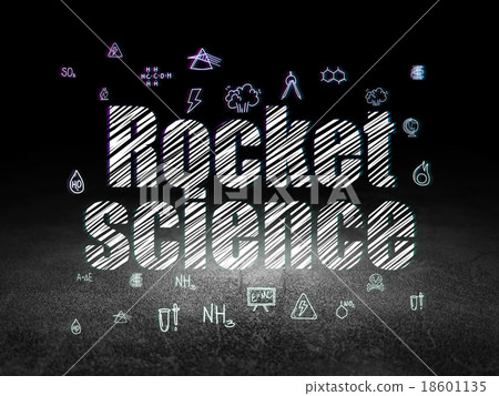 Science concept: Rocket Science in grunge dark Science concept: Rocket Science in grunge dark 18601135