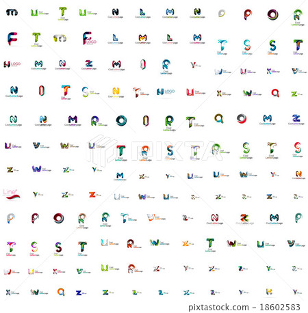 Mega set of letter logos 18602583