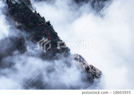 Huashan mount.The highest of China five mountain Huashan mount.The highest of China five mountain 18603935