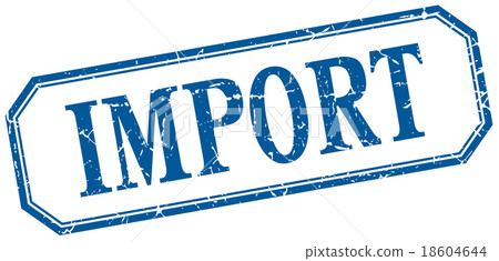 import square blue grunge vintage isolated label import square blue grunge vintage isolated label 18604644