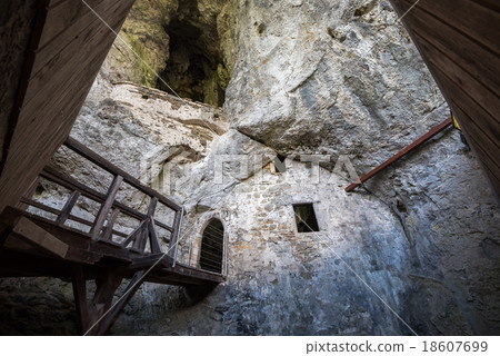 Interior of Predjama Castle 18607699