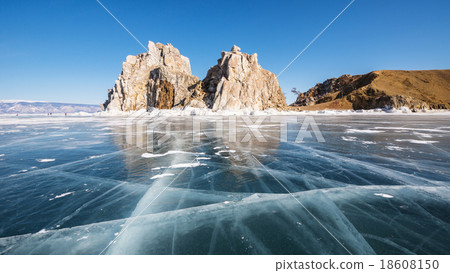 Baikal lake in wintertime, Siberia, Russia 18608150