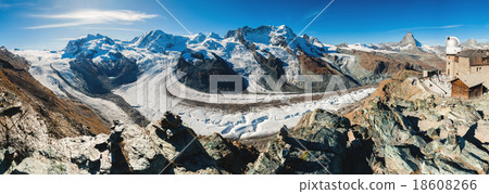 Panoramic view of Gorner Glacier from Gornergrat 18608266