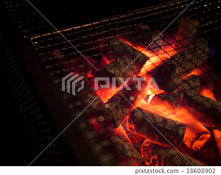 Charcoal fire · barbecue Charcoal fire · barbecue 18608902