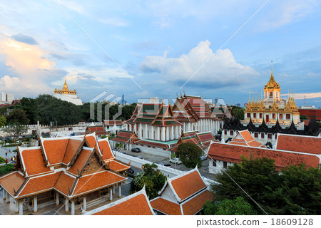 Wat Ratchanatdaram Temple in Bangkok,Thailand 18609128
