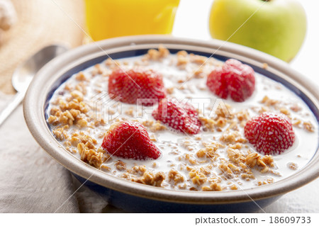 muesli and fruit 18609733