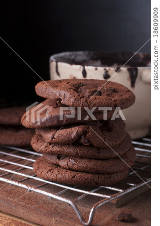 Soft chocolate cookies 18609909