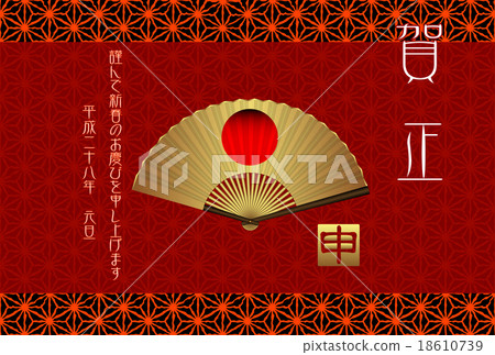 新年的折扇黃金水平3 18610739