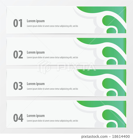 banner design  art style   green color 18614400