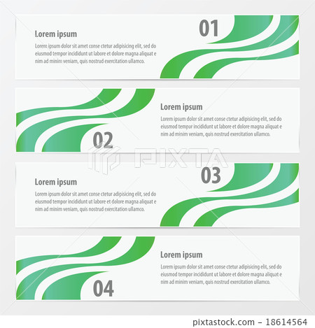 design 4 item on banner template   green color 18614564