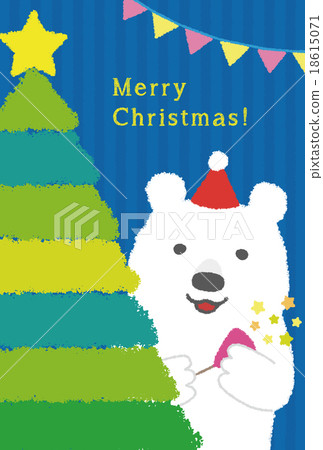 Christmas Card Tree and Shirokuma 18615071