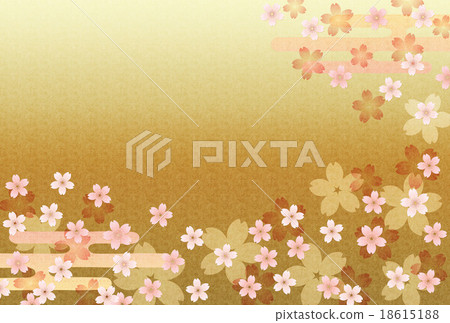 Background Material (Gold) - Sakura, Ehazu 2 18615188