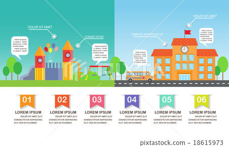 school and playground infographics 18615973