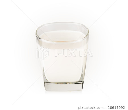 Glass of milk isolated on white background Glass of milk isolated on white background 18615992
