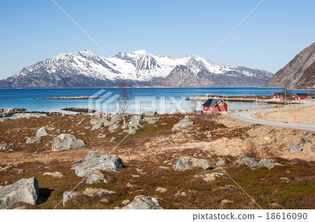 Landscape of fjord in northern Norway 18616090