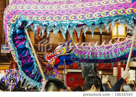 Kobe Spring Festival Dragon Dance Nankinmachi Spring Festival Kobe Tourist Attractions Image Material Kobe Spring Festival Dragon Dance Nankinmachi Spring Festival Kobe Tourist Attractions Image Material 18616583
