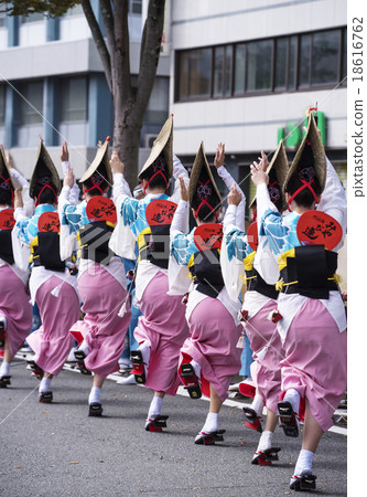 德島阿波舞 日本節慶形像素材 德島阿波舞 日本節慶形像素材 18616762