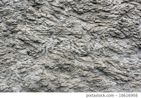 Rough gray plaster wall texture. Rough gray plaster wall texture. 18616908