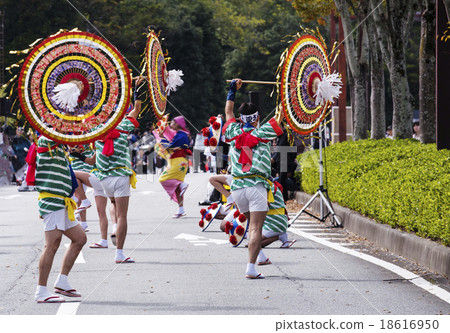 Yamagata Hanagasa dance Tohoku festival image material 18616950