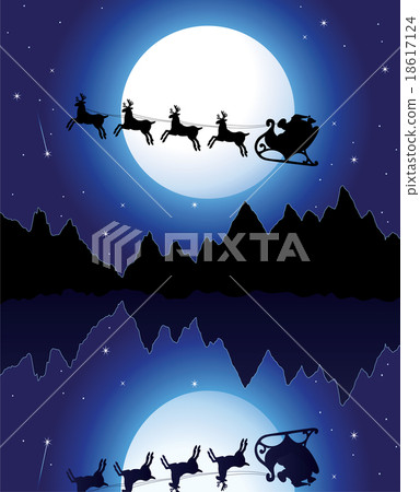 christmas holiday background with santa 18617124