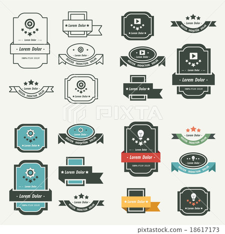 Banner And Ribbon Design Vector set Banner And Ribbon Design Vector set 18617173