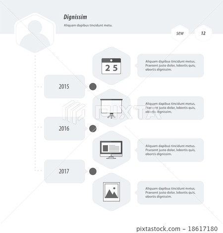 Timeline Infographic Design black and white color Timeline Infographic Design black and white color 18617180