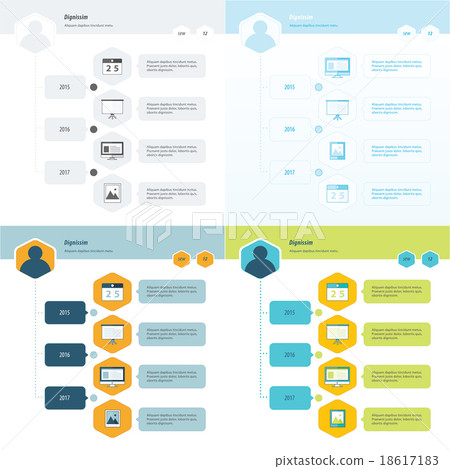 Timeline Infographic Design set Timeline Infographic Design set 18617183