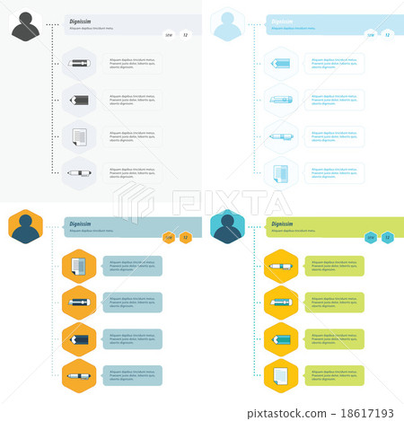Timeline Infographic template set Timeline Infographic template set 18617193