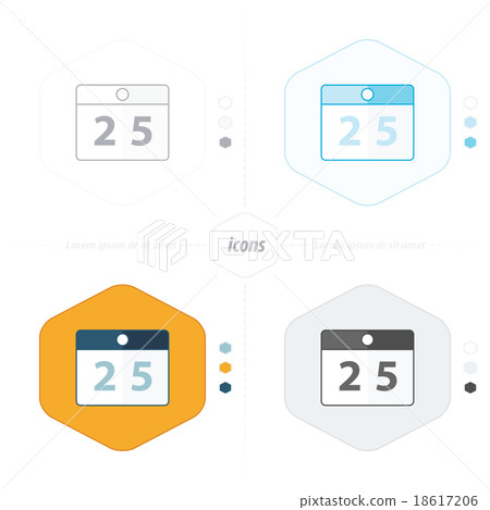 calendar icons 4 design 18617206